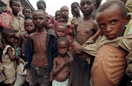 The image of hunger in Rwanda despite the economic miracle that president Paul Kagame is credited with. 